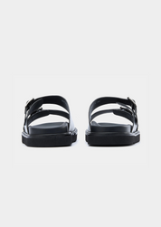 DOUBLE BUCKLE RESORT SANDAL - Black