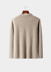 PREMIUM CASHMERE ZIPPER CARDIGAN