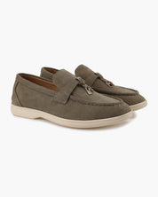 Old Money Suede Lady Loafers