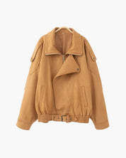 Vintage Suede Drape Jacket