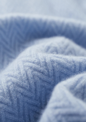 PREMIUM CASHMERE ZIGZAG BUTTON SWEATER