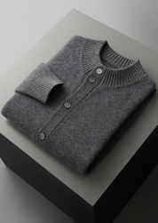 PREMIUM CASHMERE BUTTON CARDIGAN
