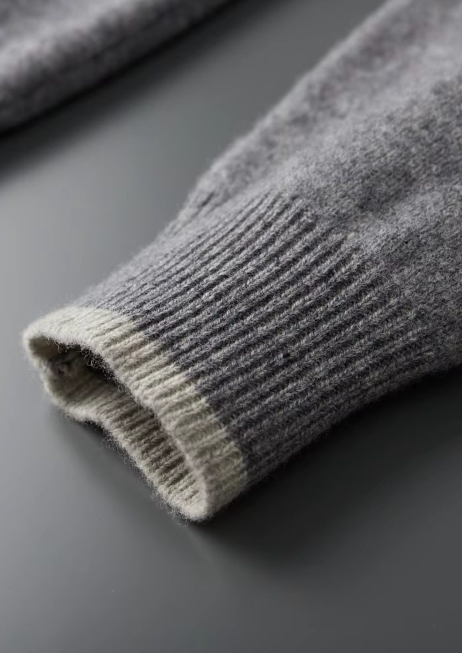PURE EXTRA-FINE MERINO WOOL TWO TONE SET