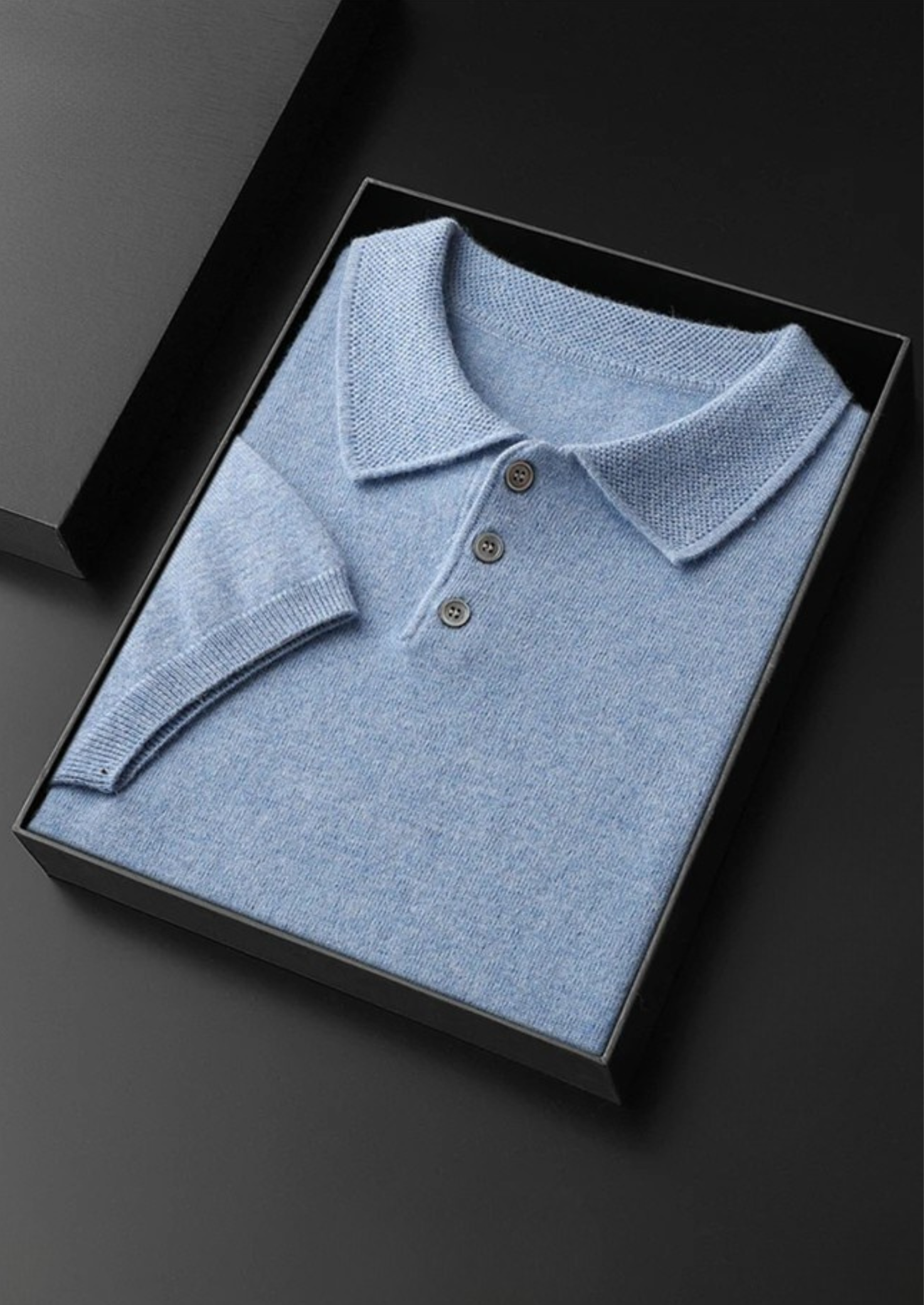 PREMIUM CASHMERE CLASSIC POLO SHIRT