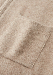 PREMIUM CASHMERE ZIPPER CARDIGAN