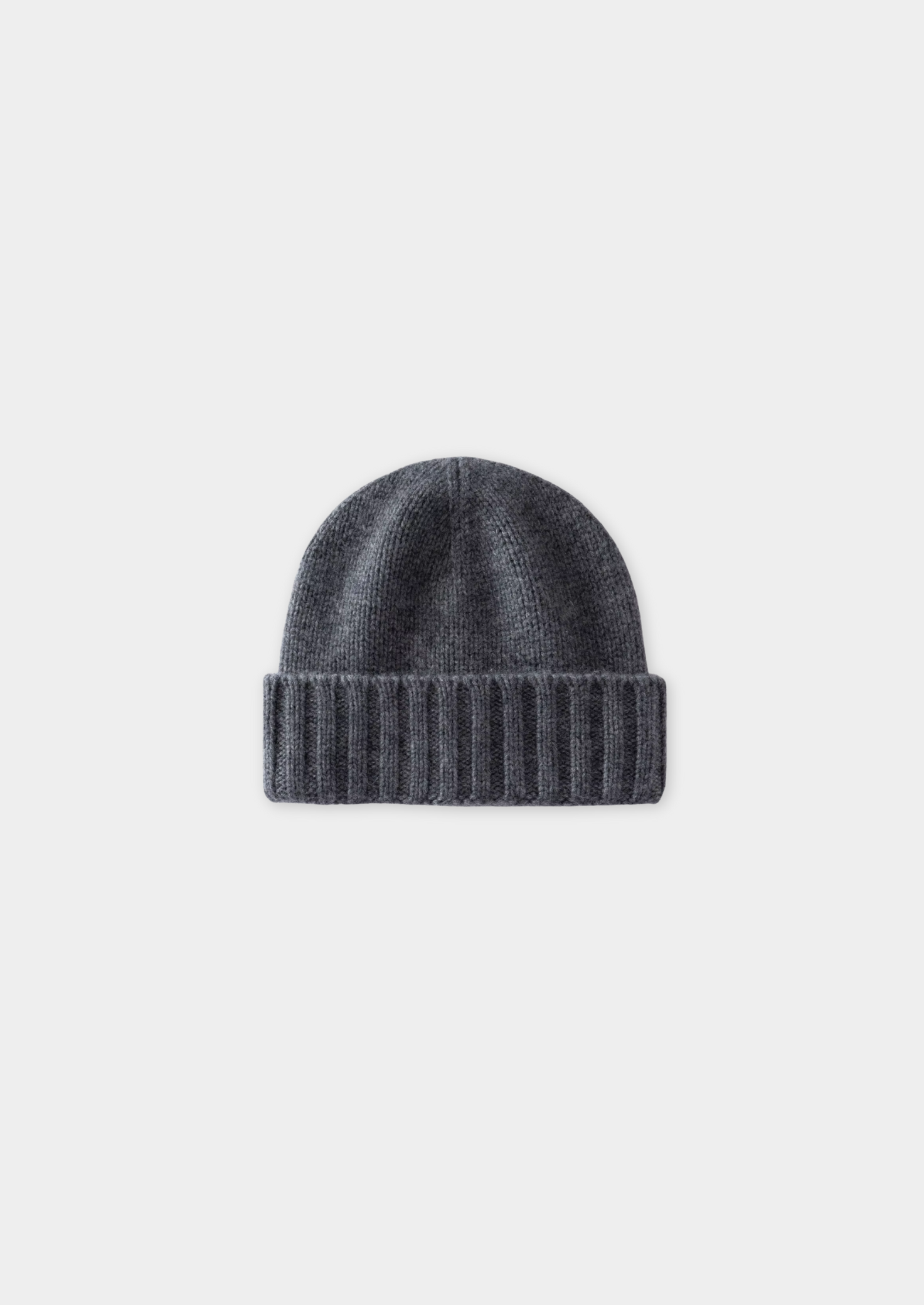 DARK GRAY CASHMERE WINTERTIME BEANIE