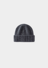 DARK GRAY CASHMERE WINTERTIME BEANIE