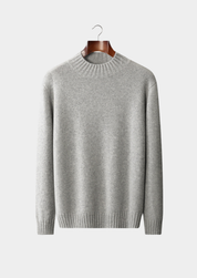 PURE CASHMERE MOCKNECK SWEATER
