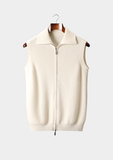 PURE CASHMERE BODY WARMER VEST