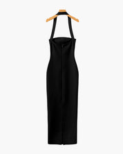 Halter Neck Slim Fit Maxi Dress