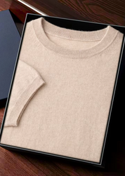 PREMIUM CASHMERE CLASSIC CREWNECK T-SHIRT