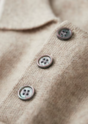 PREMIUM CASHMERE TWO TONE BUTTON POLO