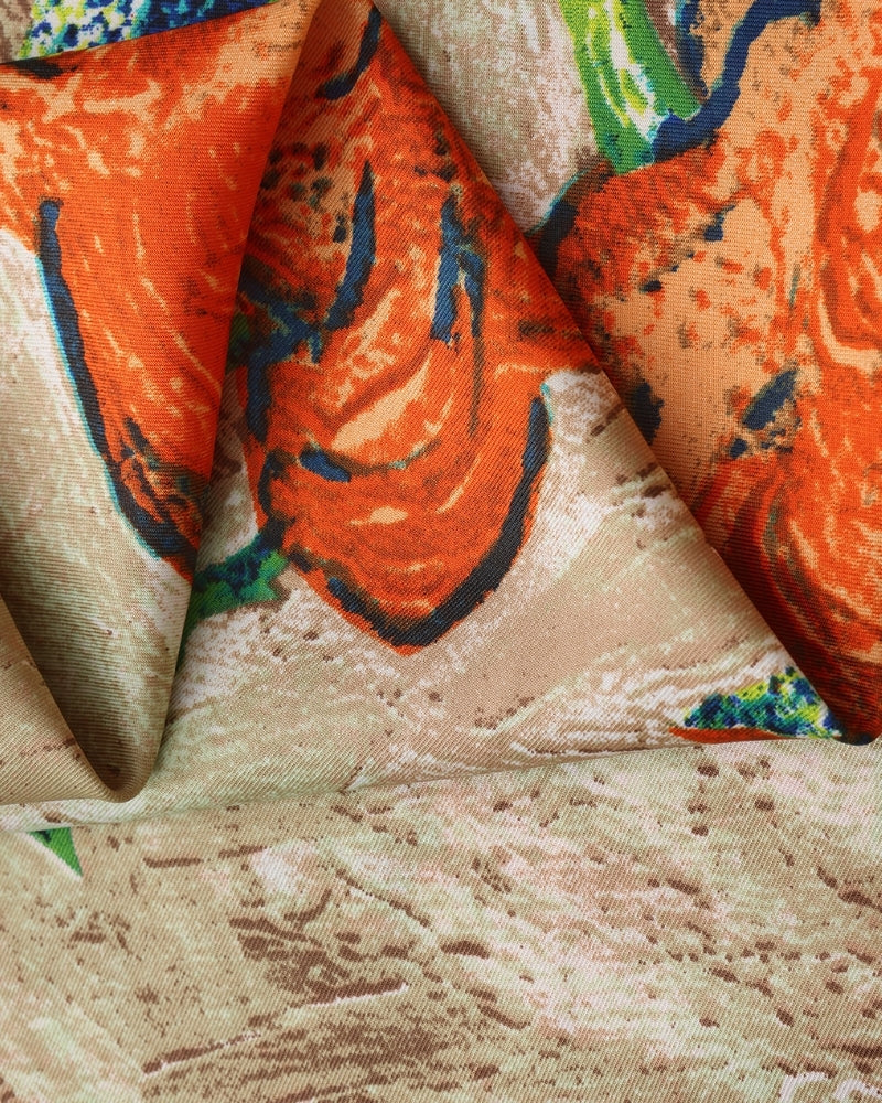 Old Money Impressionist Garden Scarf
