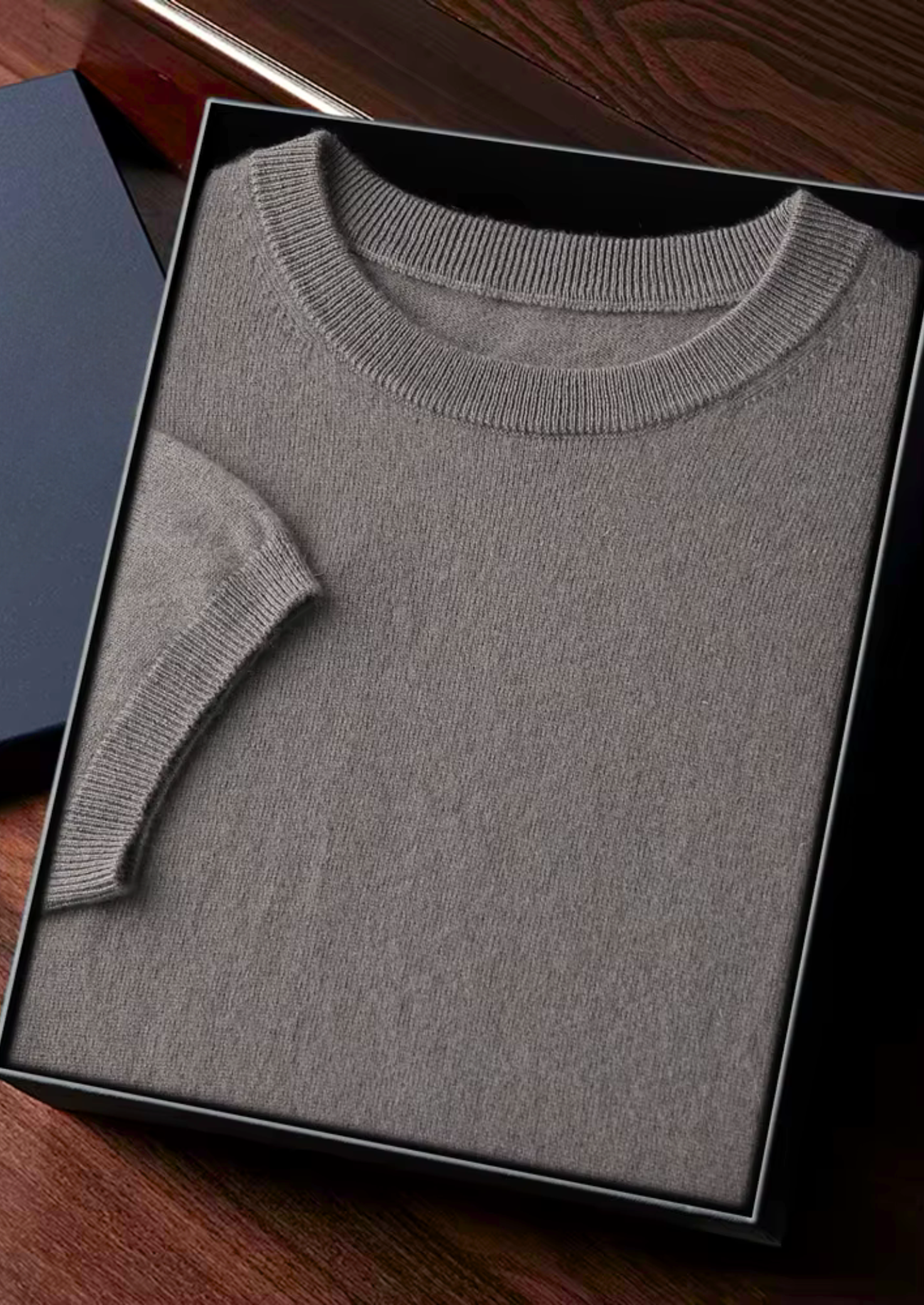 PREMIUM CASHMERE CLASSIC CREWNECK T-SHIRT