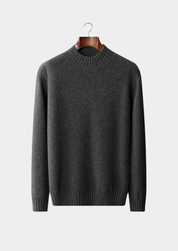 PURE CASHMERE MOCKNECK SWEATER