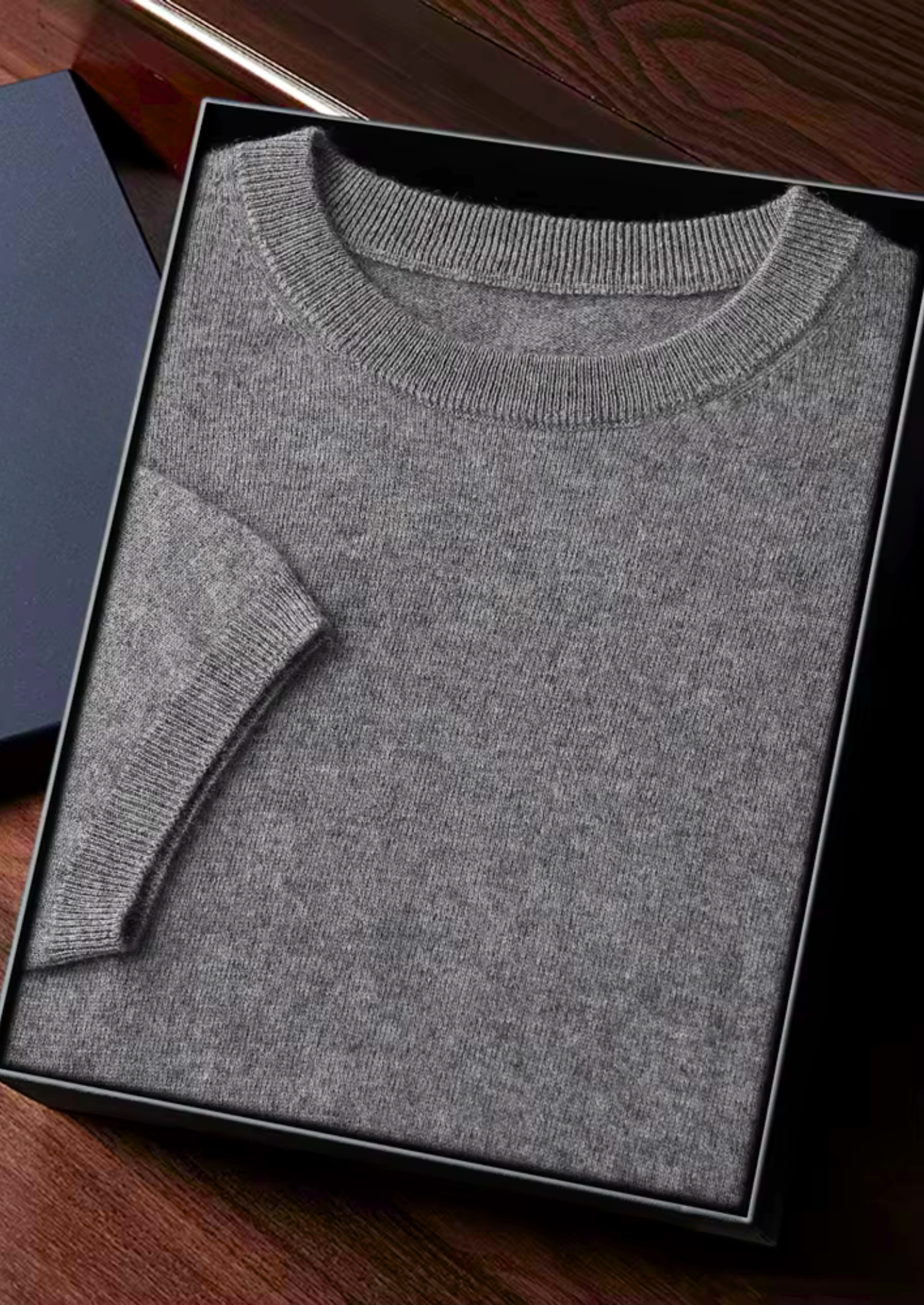 PREMIUM CASHMERE CLASSIC CREWNECK T-SHIRT