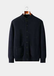 PURE CASHMERE BUTTON OVERSHIRT