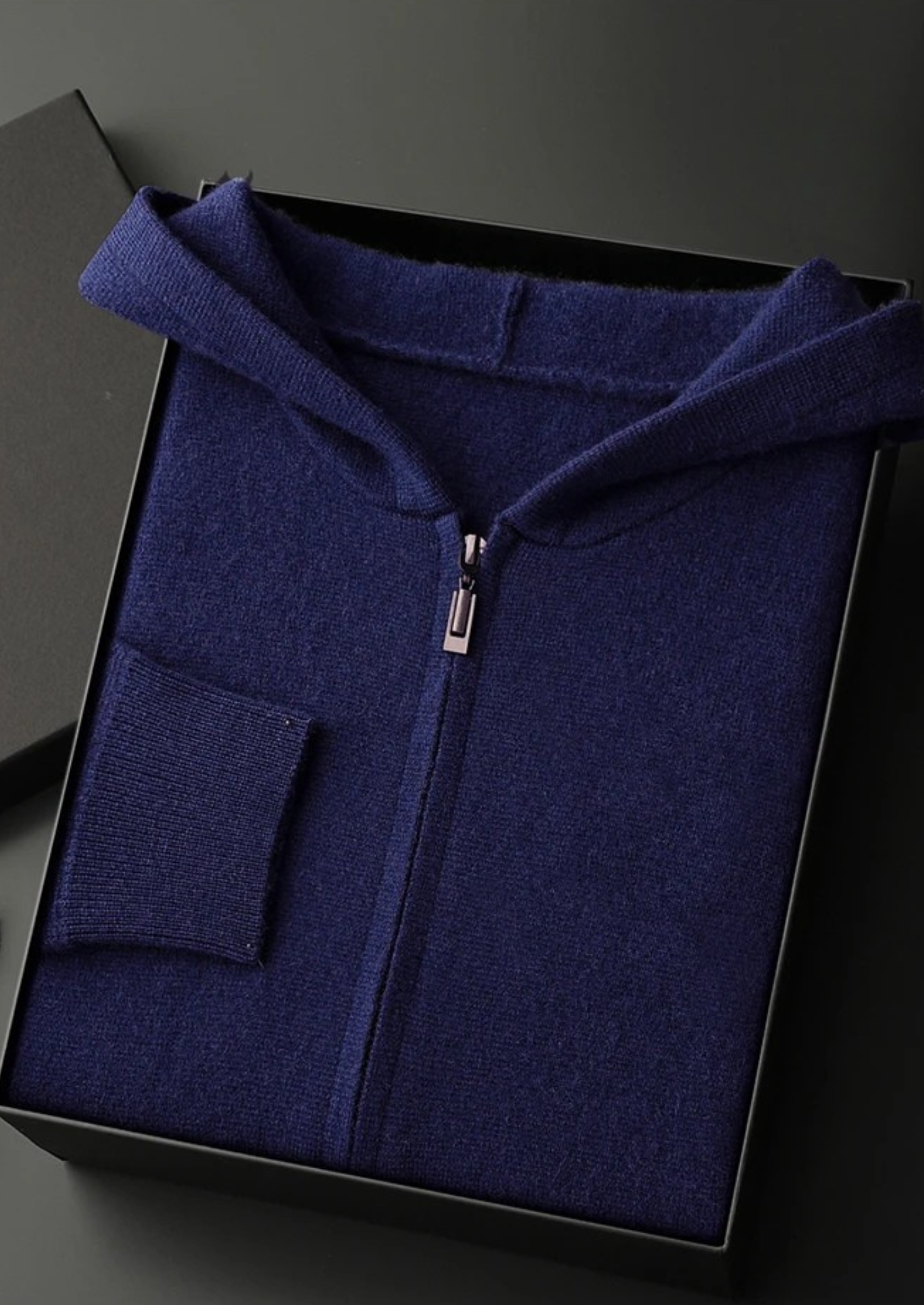 PREMIUM CASHMERE ZIPPER HOODIE