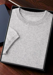 PREMIUM CASHMERE CLASSIC CREWNECK T-SHIRT