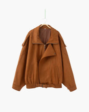 Vintage Suede Drape Jacket