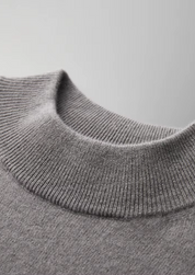 PREMIUM CASHMERE MOCK NECK T-SHIRT
