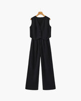 Classy Lady - Linen Two-piece Set
