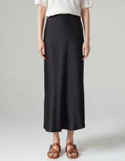 Old Money Silk Skirt