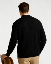 100% Cashmere Woven Half Zip